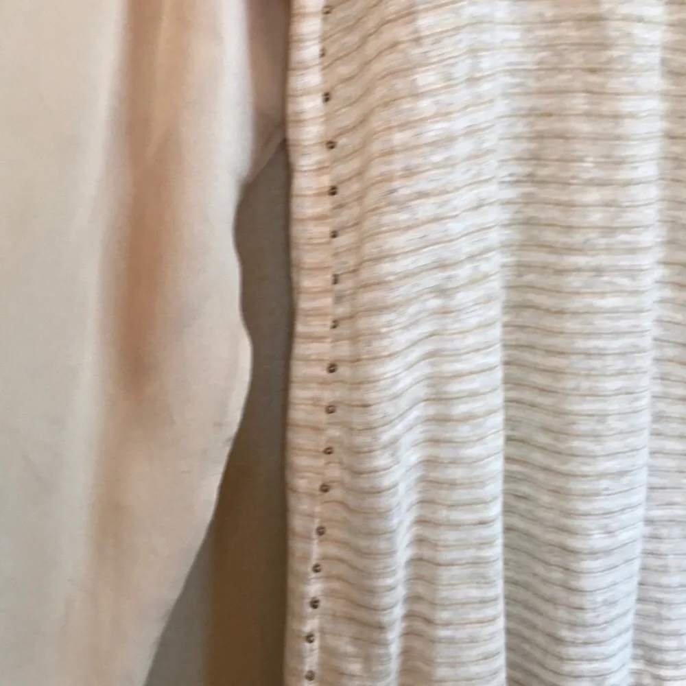 🥶😀Sundance - Linen & Silk Sequin & Stud Accents - L - Picture 3 of 6